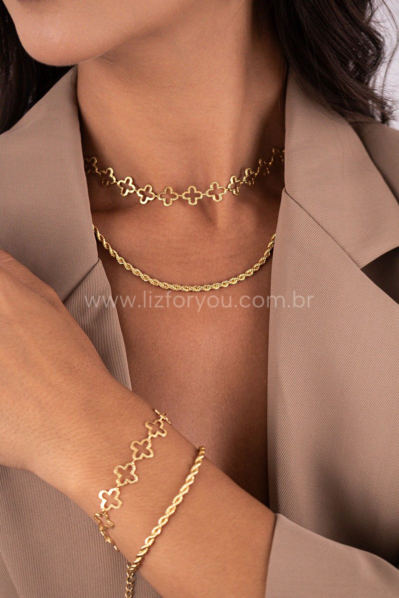 Choker Trevo Maya 