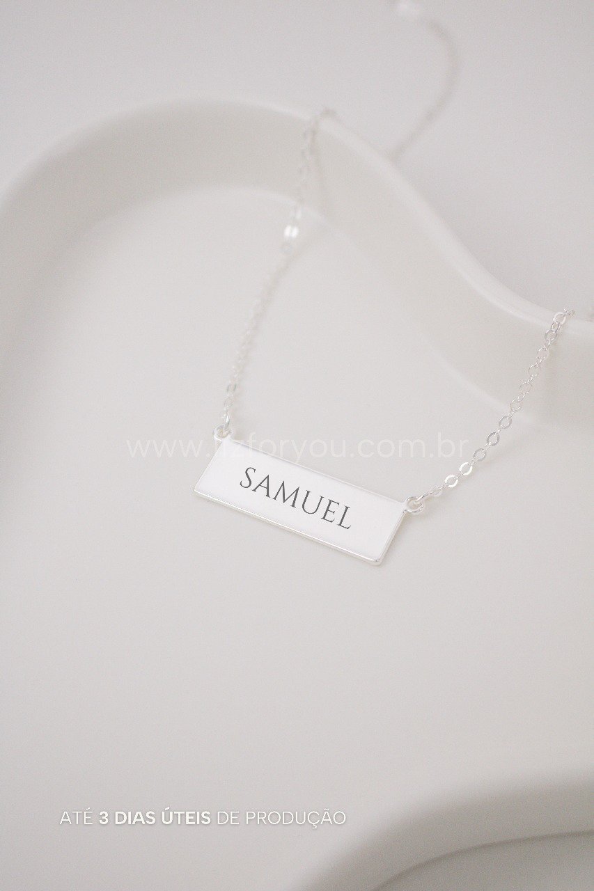 Colar 2 Argolas Personalizável Nome