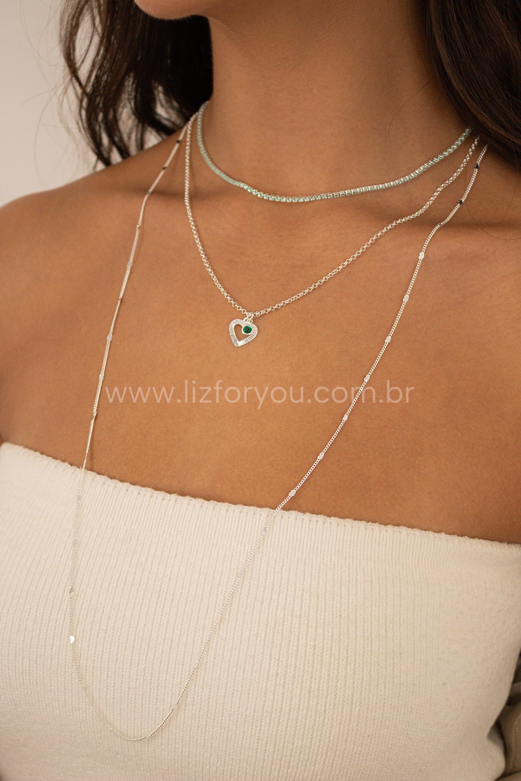 Colar Amour Vert