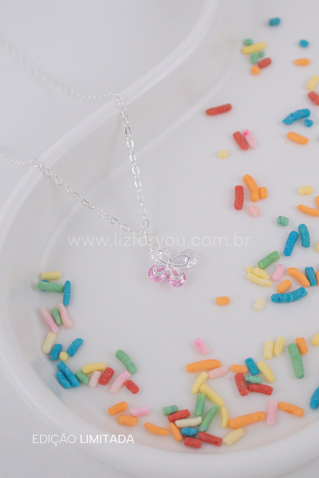 Colar Borboleta Infantil 