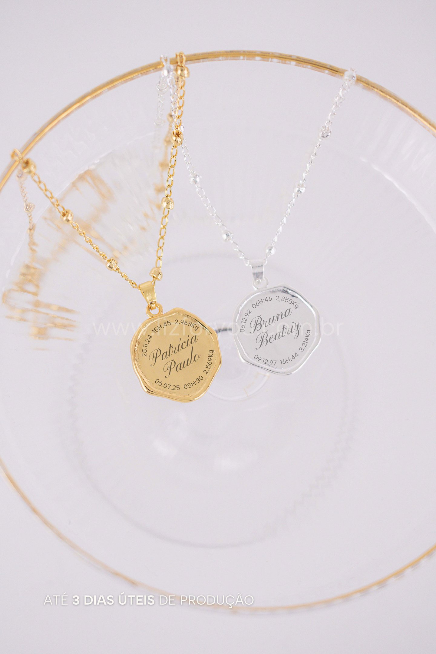 Colar Born Personalizável - 2 Nomes