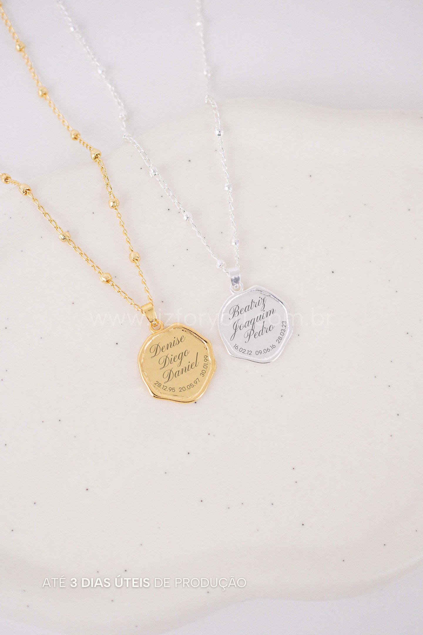 Colar Born Personalizável - 3 Nomes