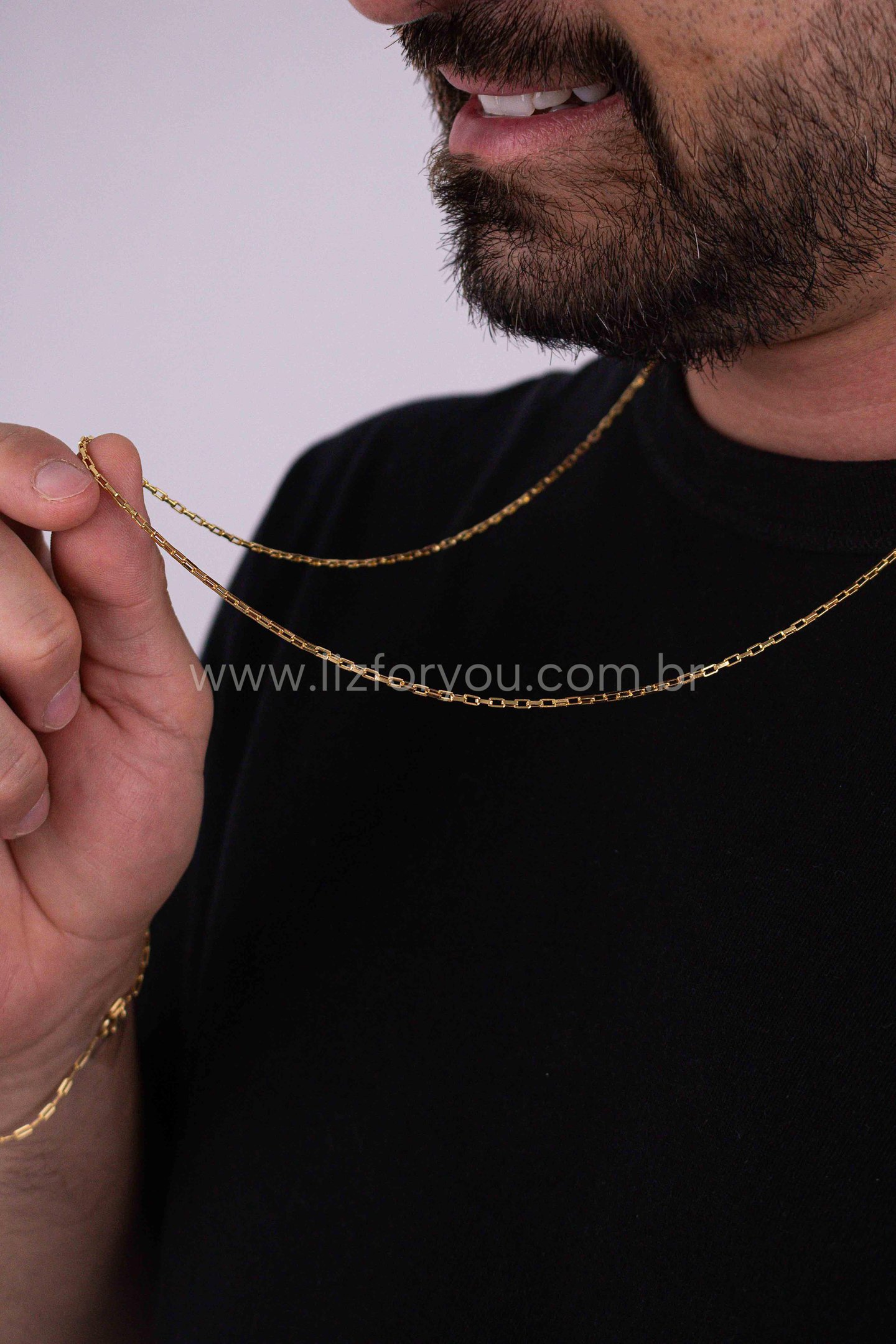 Colar Carti Cadeado Masculino