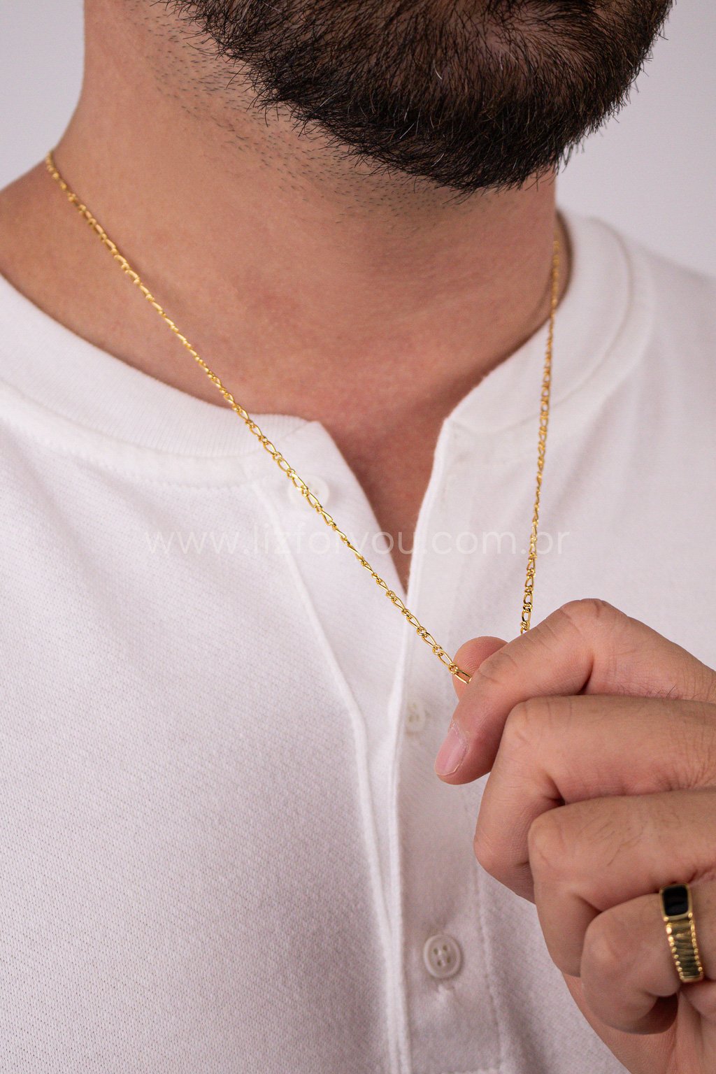 Colar Diamantado 1x1 Masculino