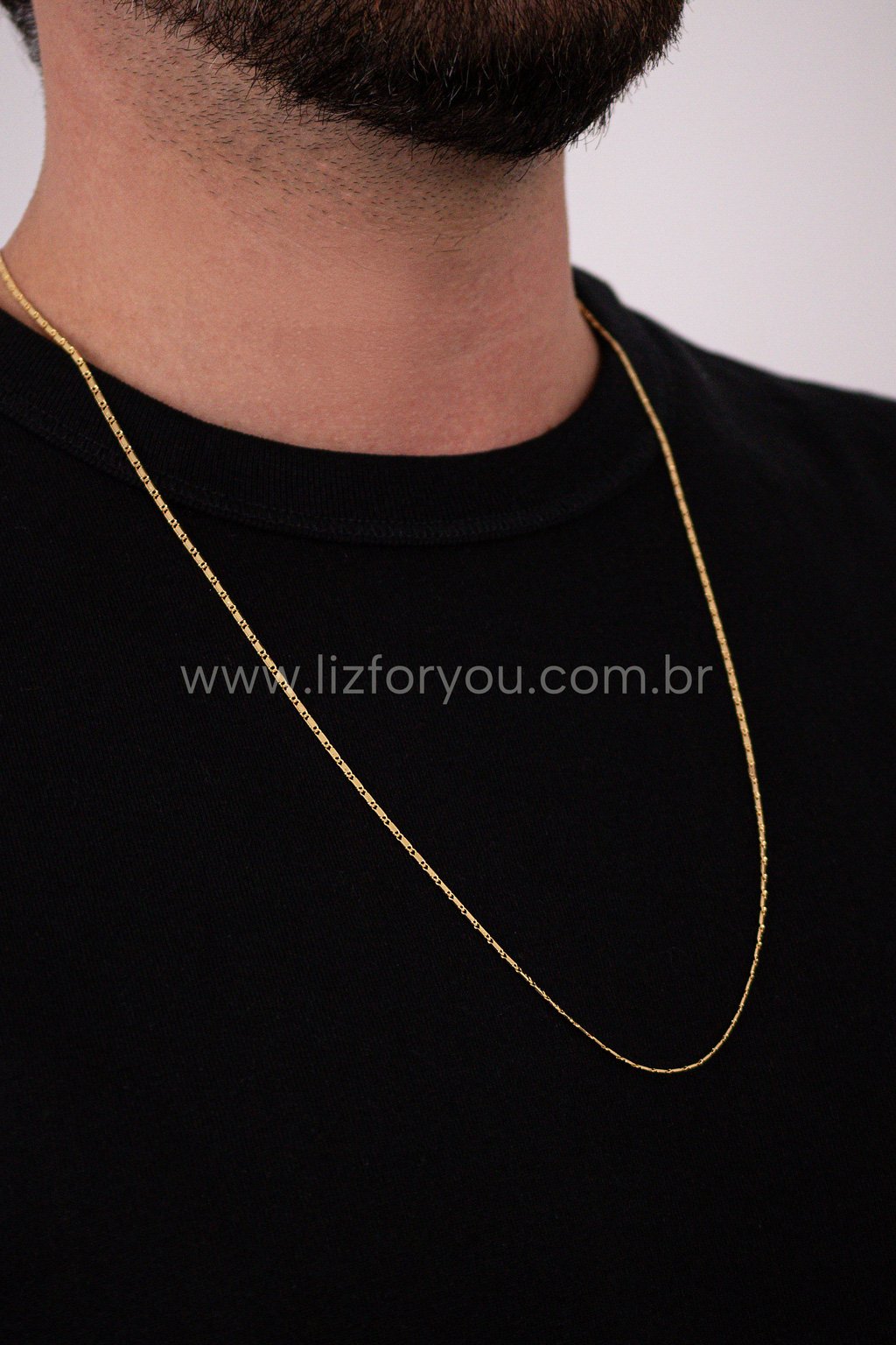 Colar Piastrine 1,5mm Masculino