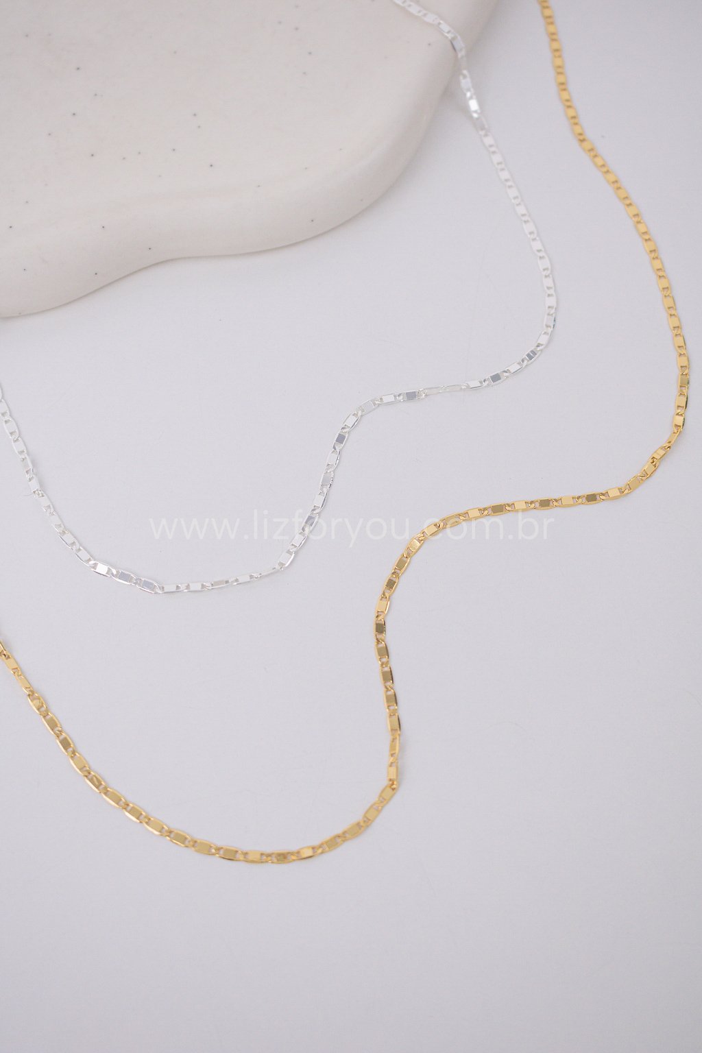 Colar Piastrine 2,4mm Masculino