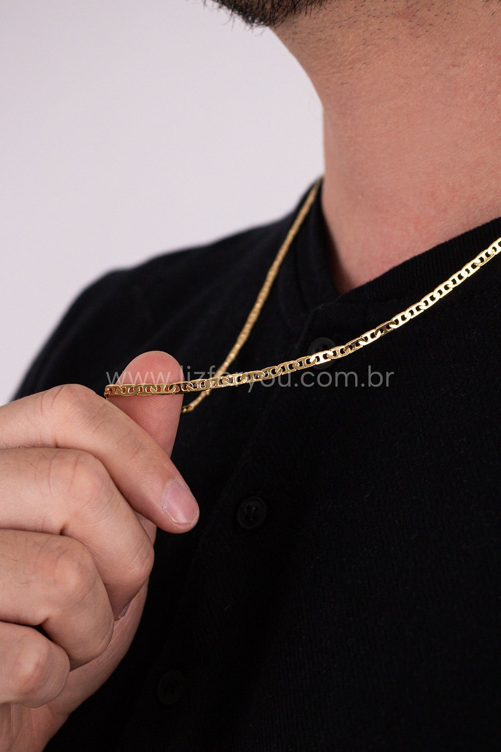 Colar Piastrine 3,5mm Masculino