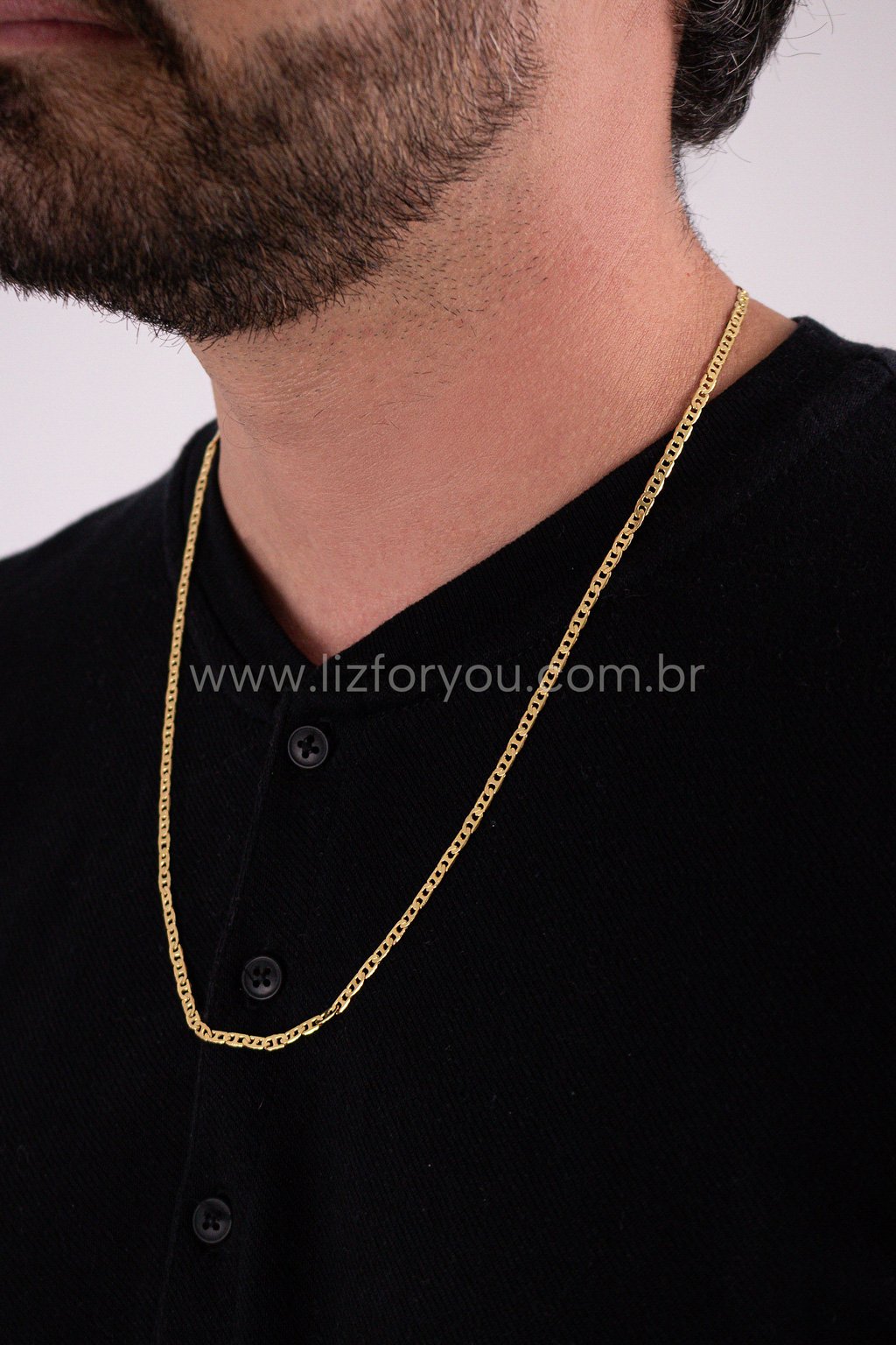 Colar Piastrine 3,5mm Masculino