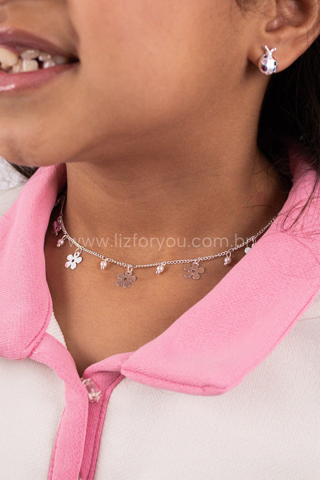 Colar Daisy Pearl Infantil 