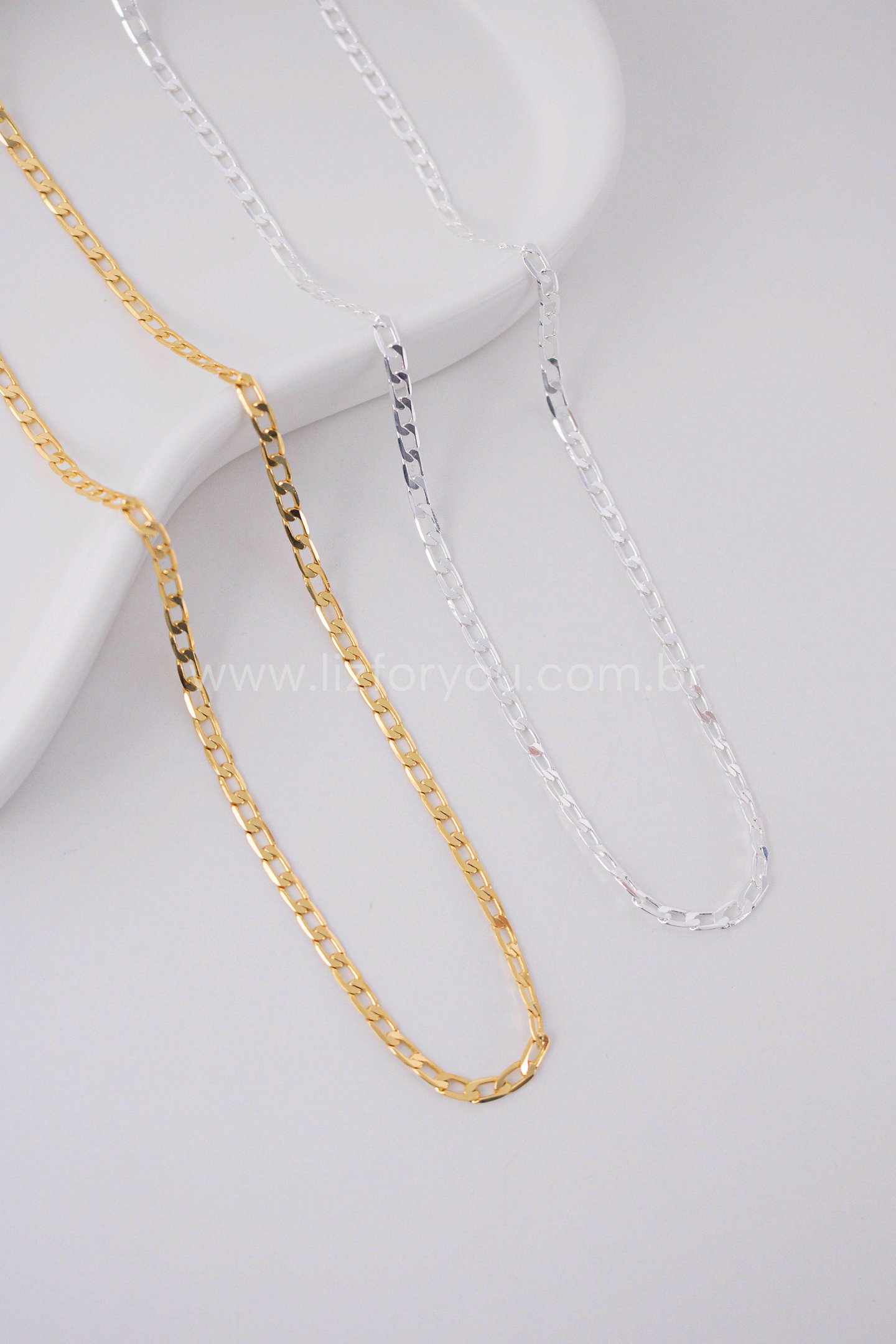 Colar Diamantado 3mm Masculino