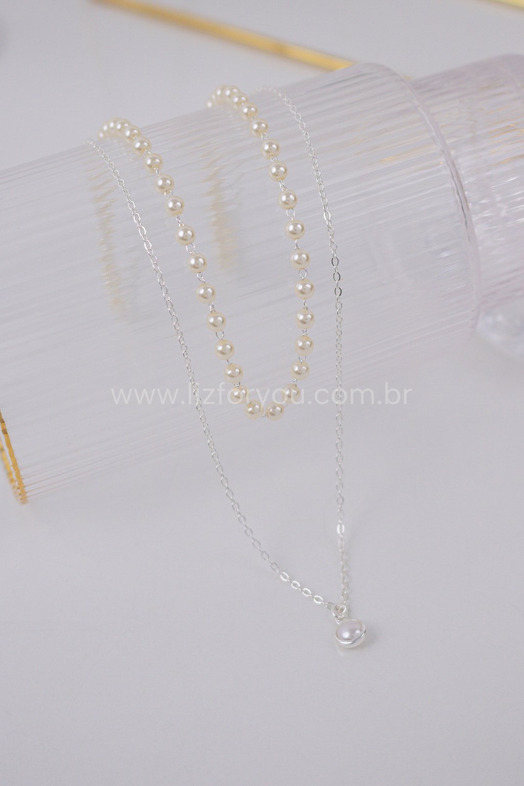 Colar Duplo Pearl 