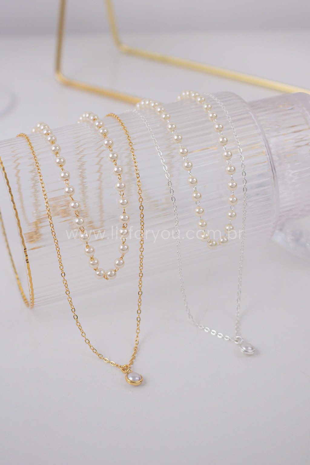 Colar Duplo Pearl 