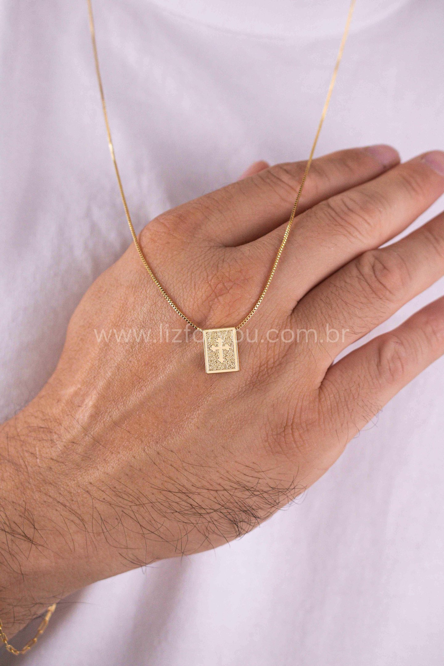 Colar Escapulário Estrela de Davi Masculino