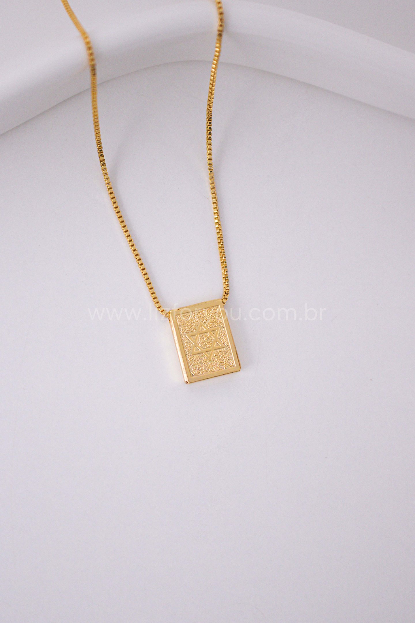 Colar Escapulário Estrela de Davi Masculino