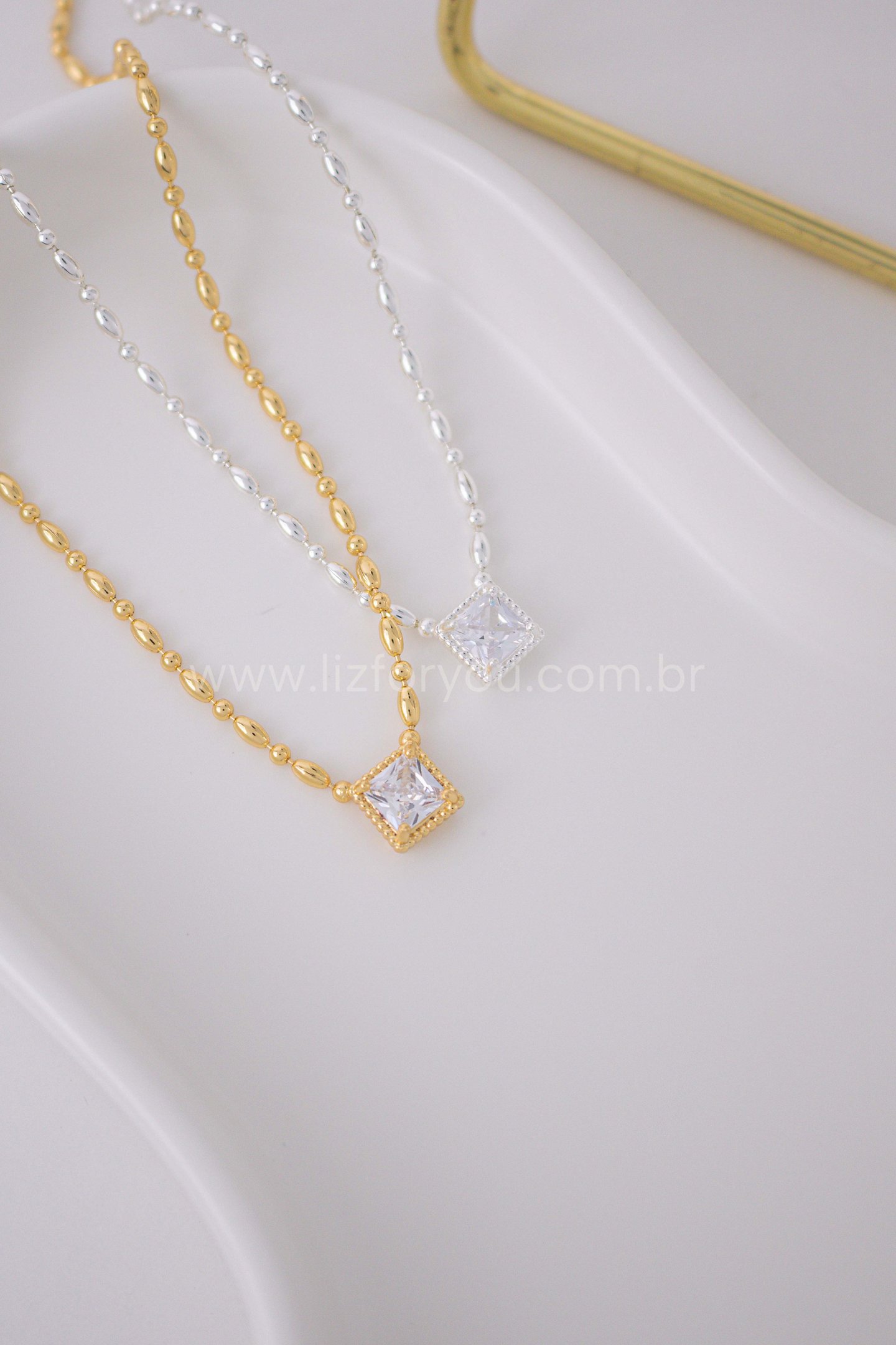 Colar Grain Zircônia