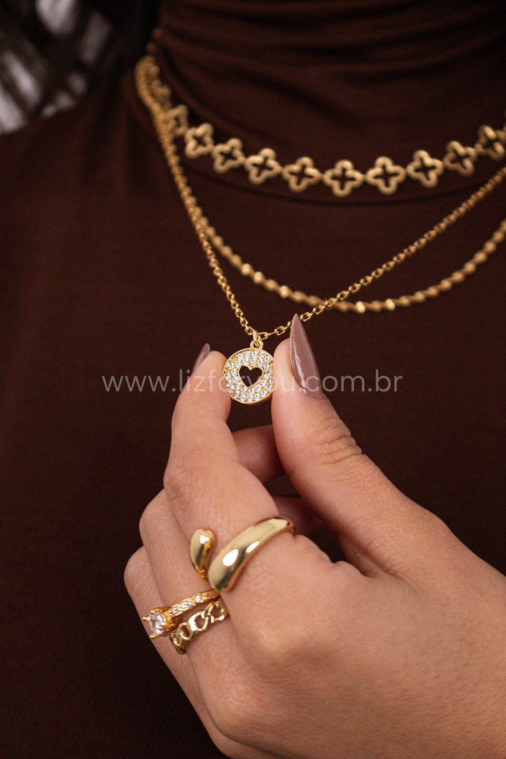 Colar Heart Circle