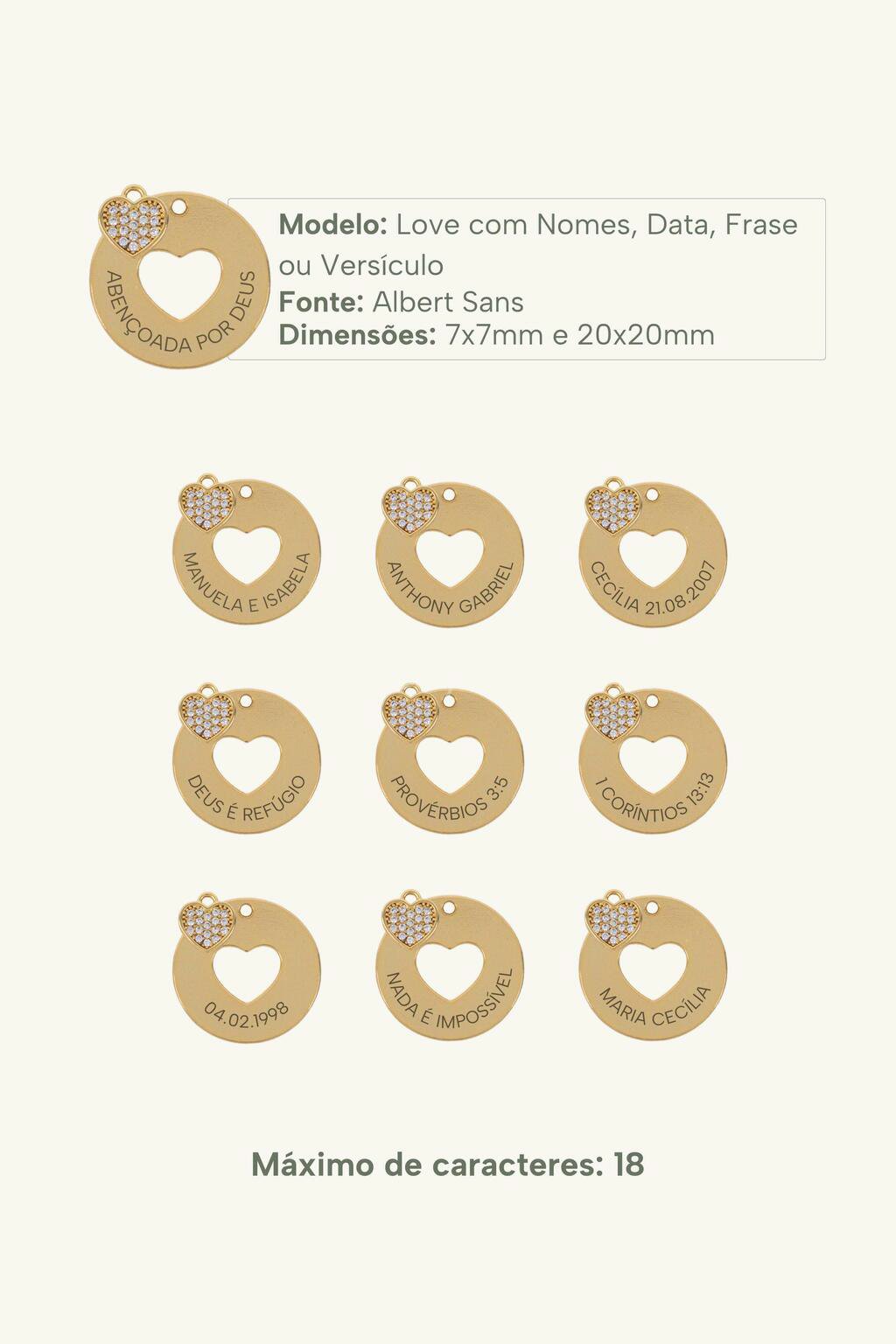 Colar Love Personalizável
