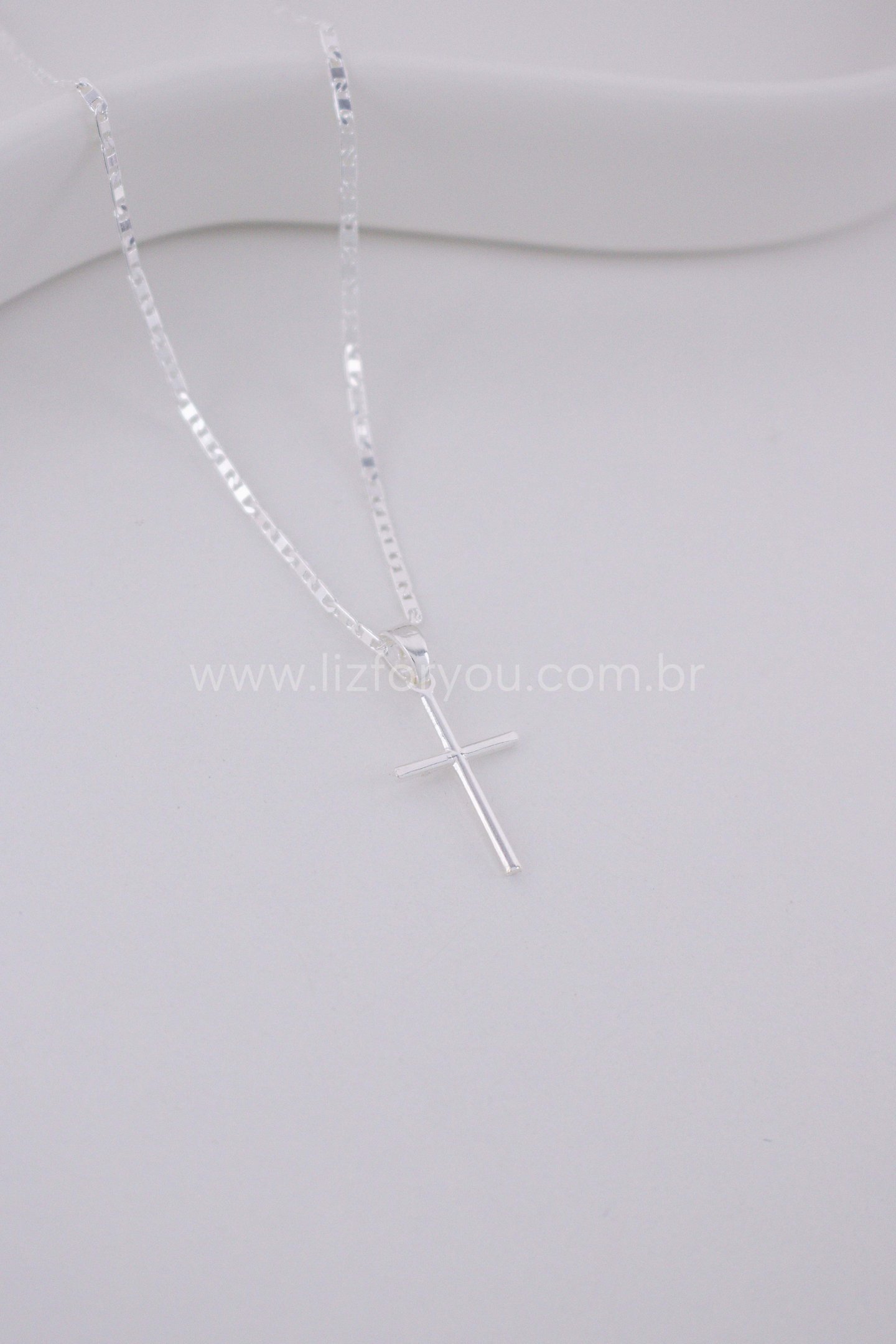 Colar Piastrine Cruz Masculino