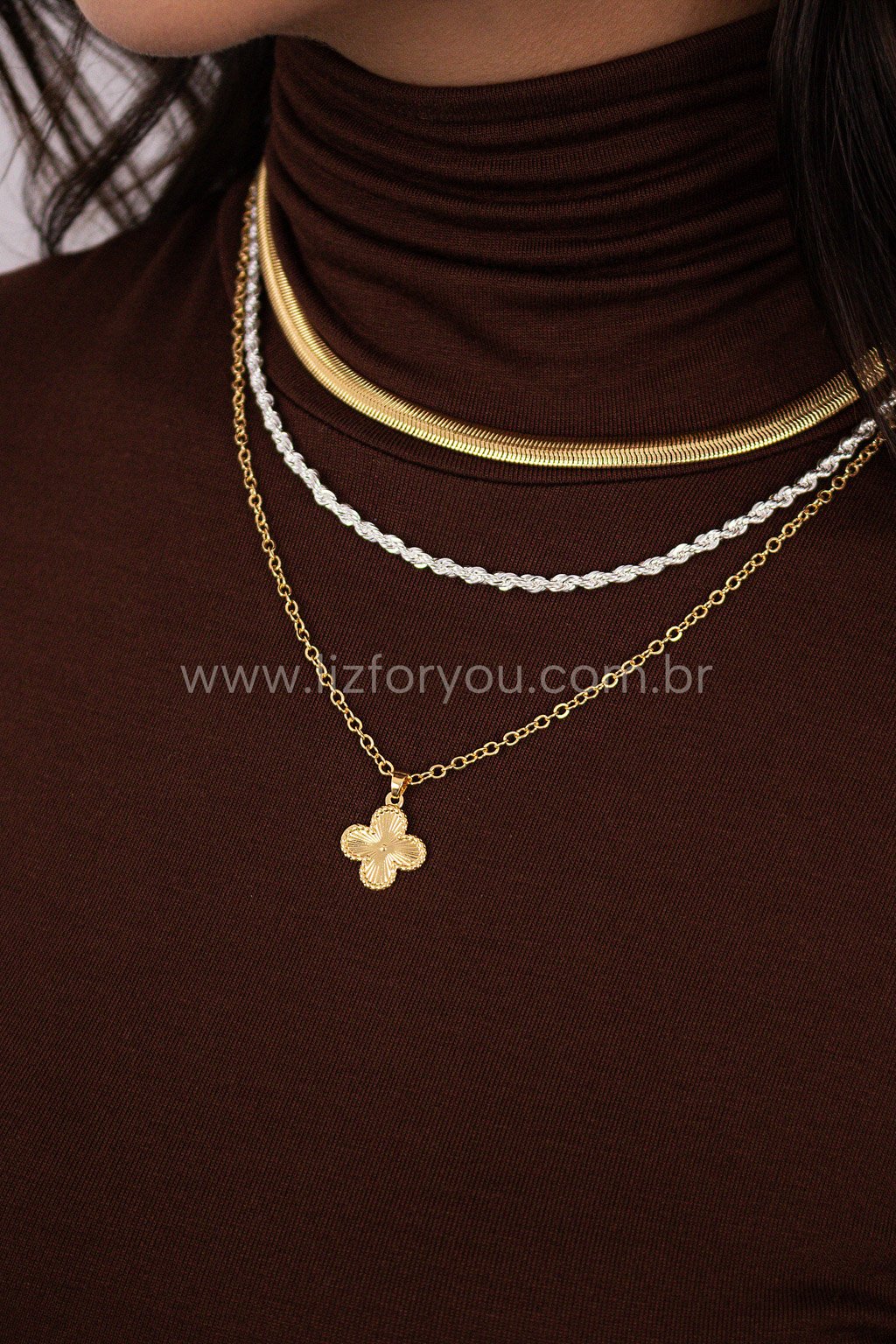 Colar Pingente Lucky