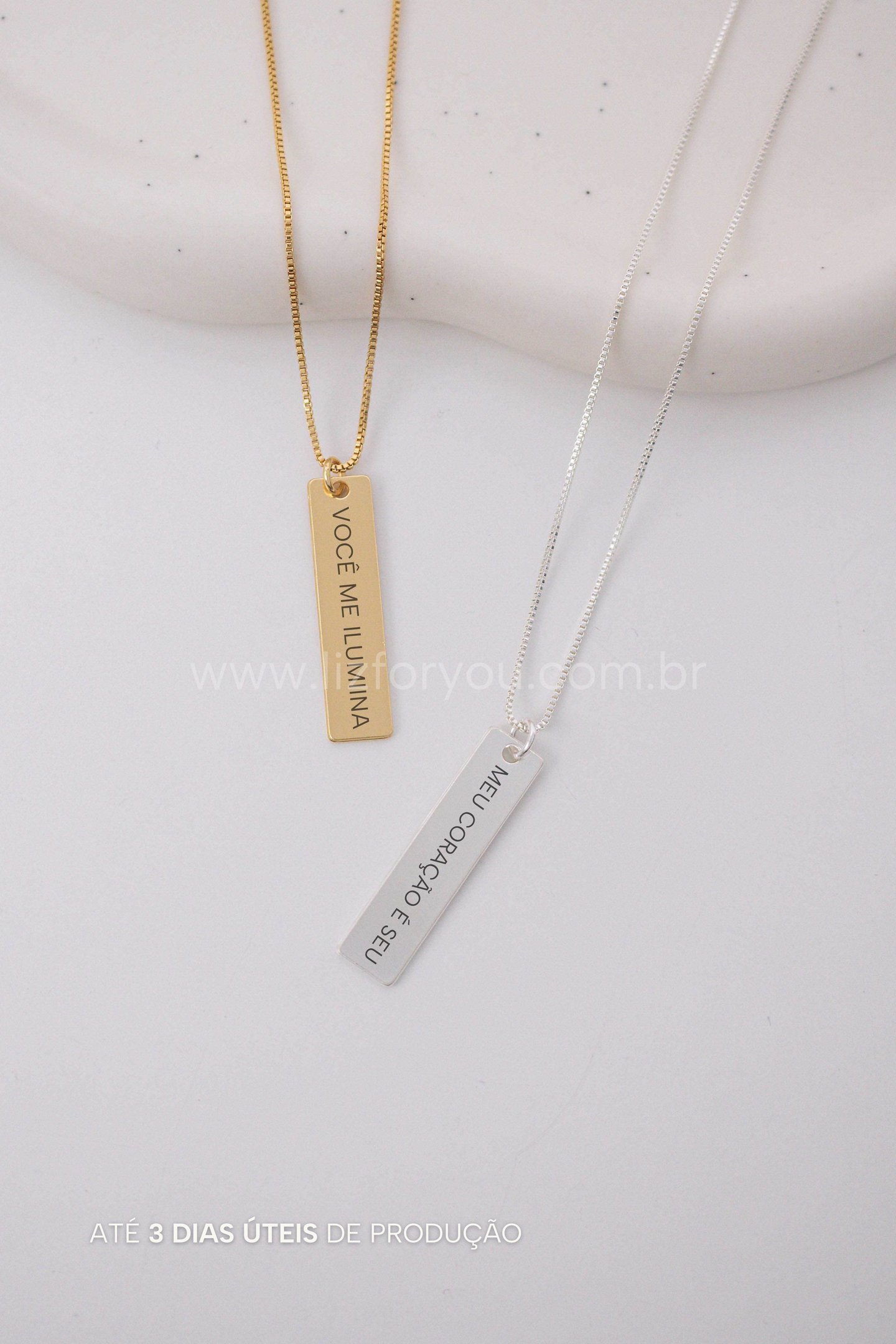 Colar Plaquinha Personalizável G
