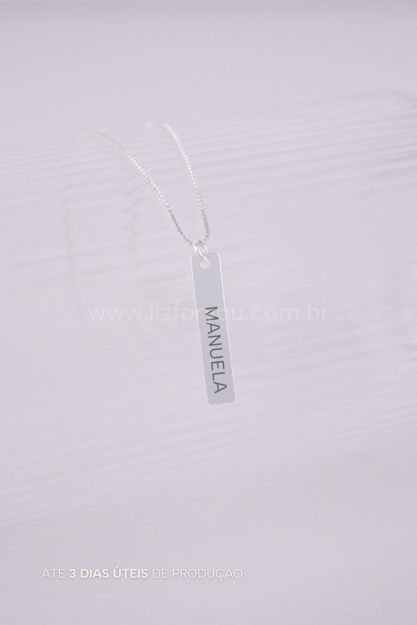 Colar Plaquinha Personalizável M