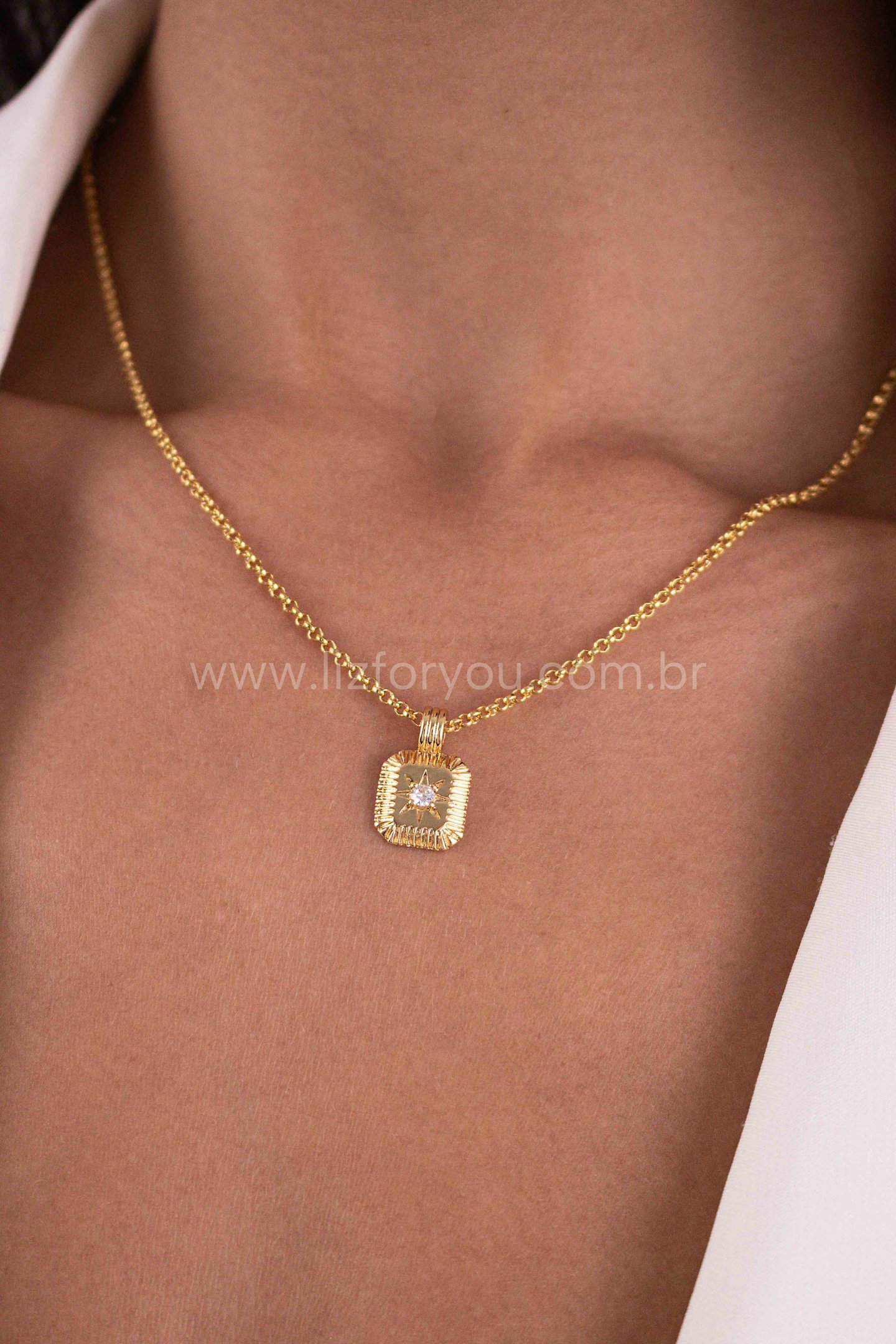 Colar Raio de Sol Personalizável