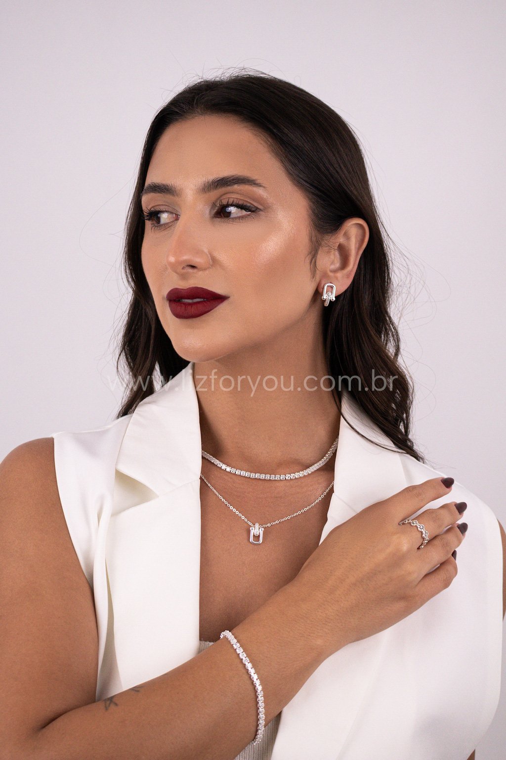 Colar Tiff Cravejado 