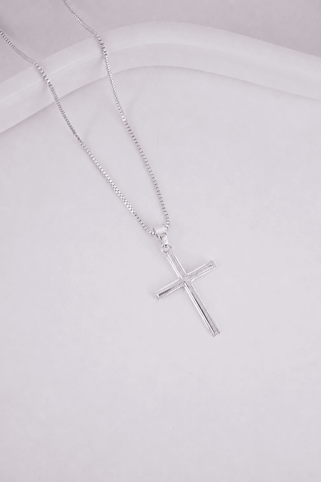 Colar Veneziana Cruz Masculino