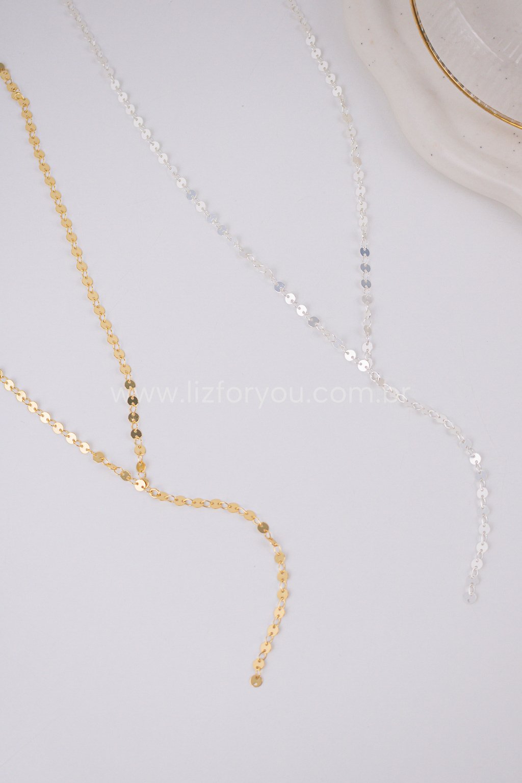 Colar Y Medalhas 4mm
