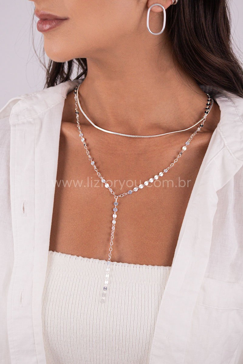 Colar Y Medalhas 4mm
