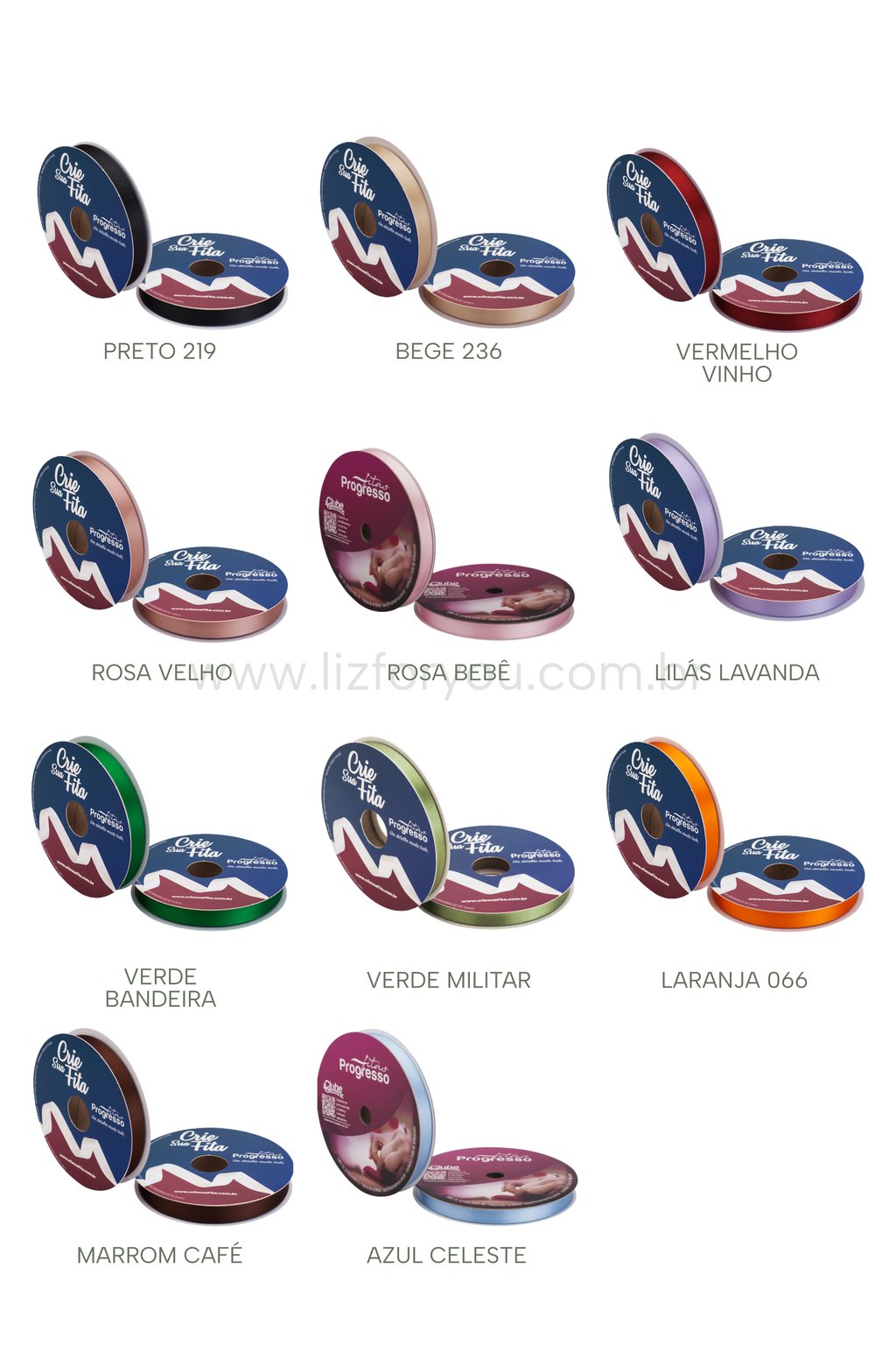 Fita de Cetim Personalizável - 10m