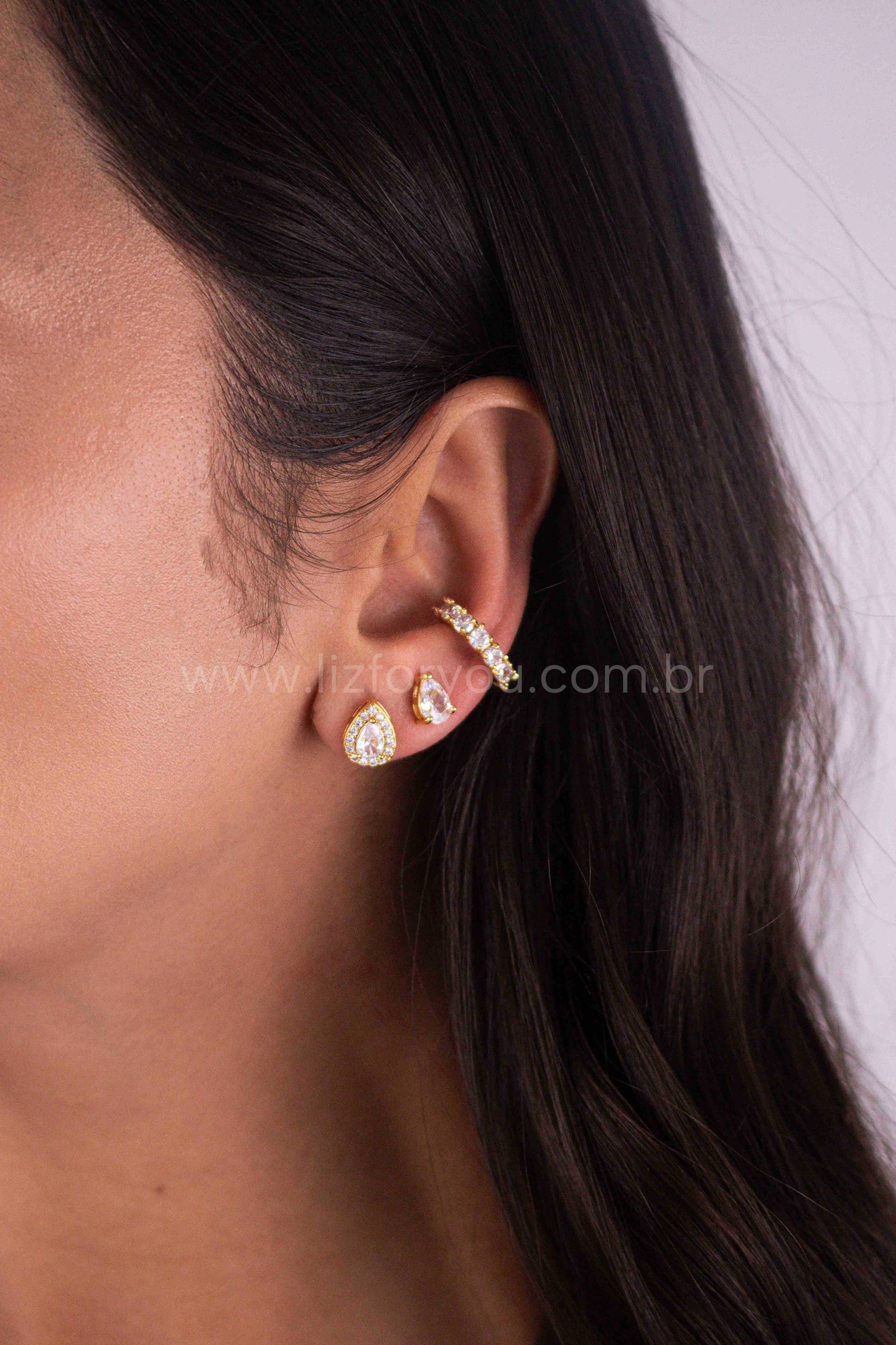 Kit de Brinco + Piercing Gota Colors