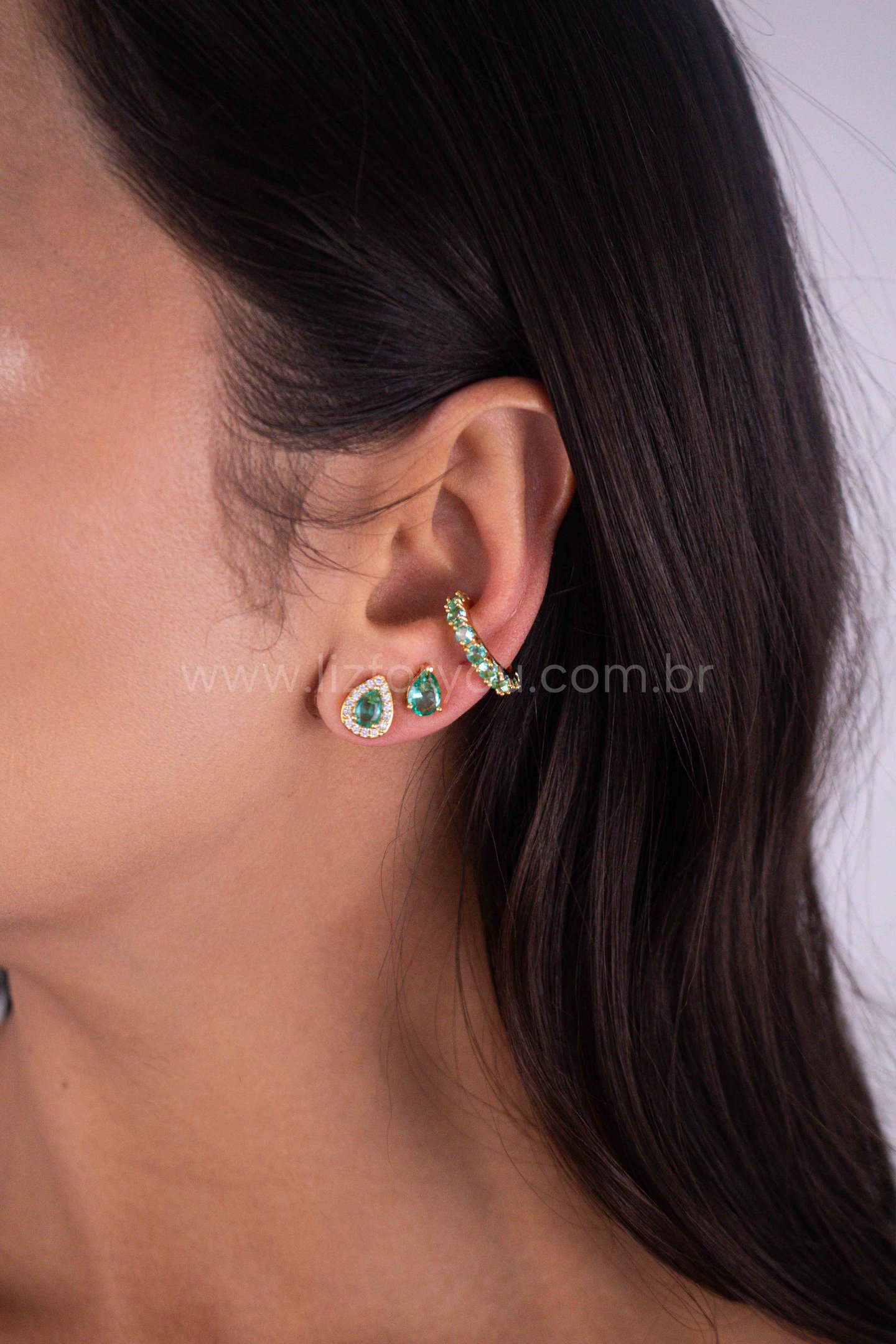 Kit de Brinco + Piercing Gota Colors