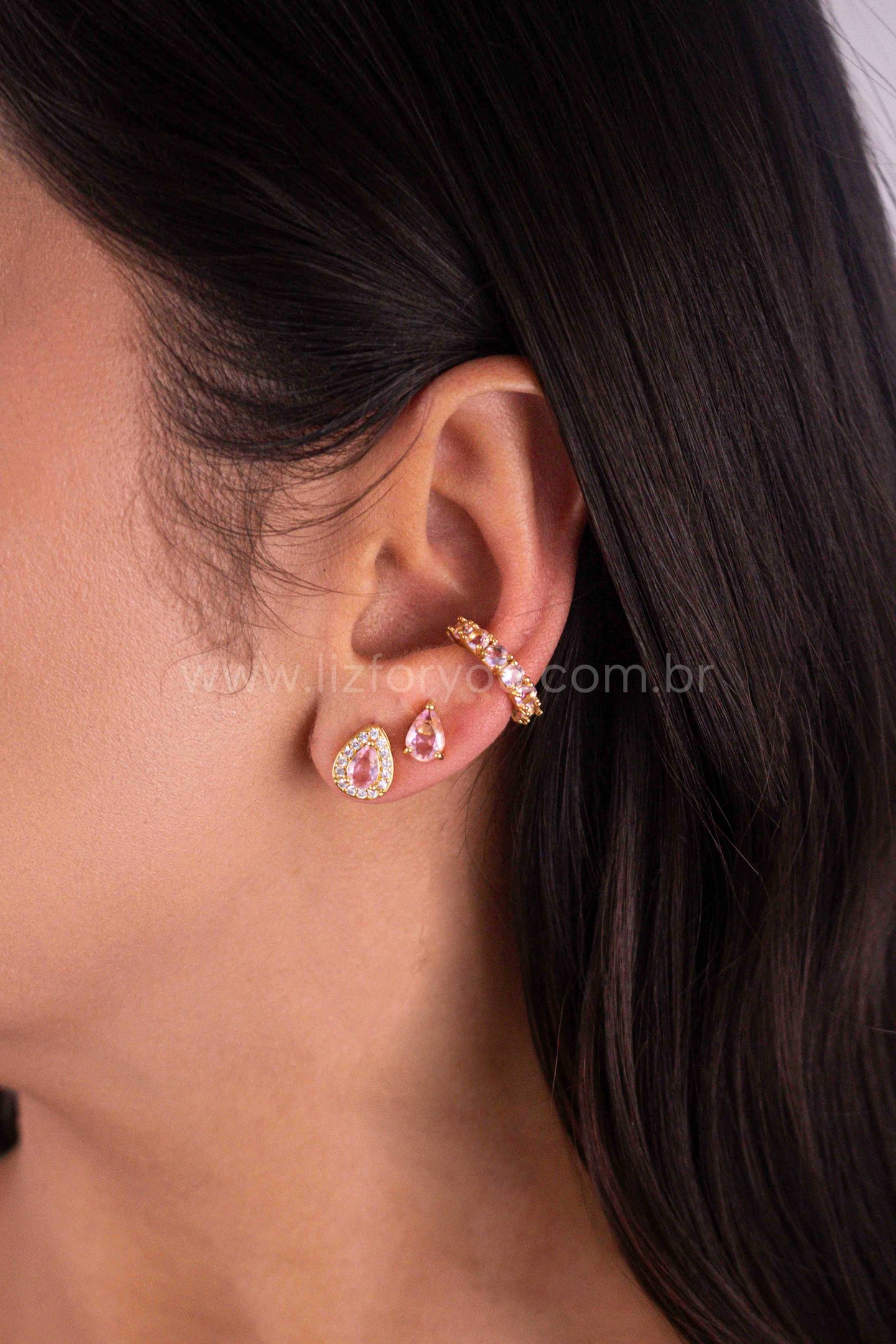 Kit de Brinco + Piercing Gota Colors