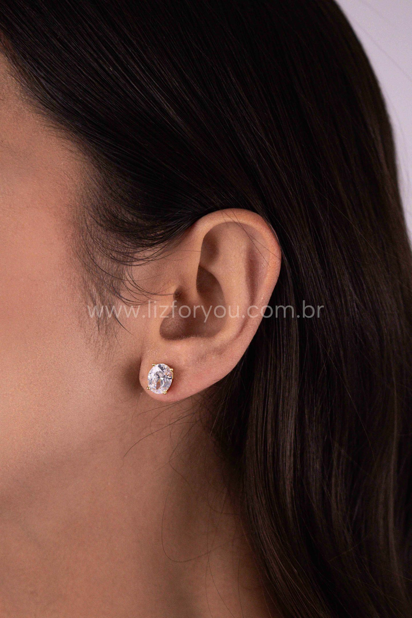 Kit de Colar + Brinco Olívia Cristal