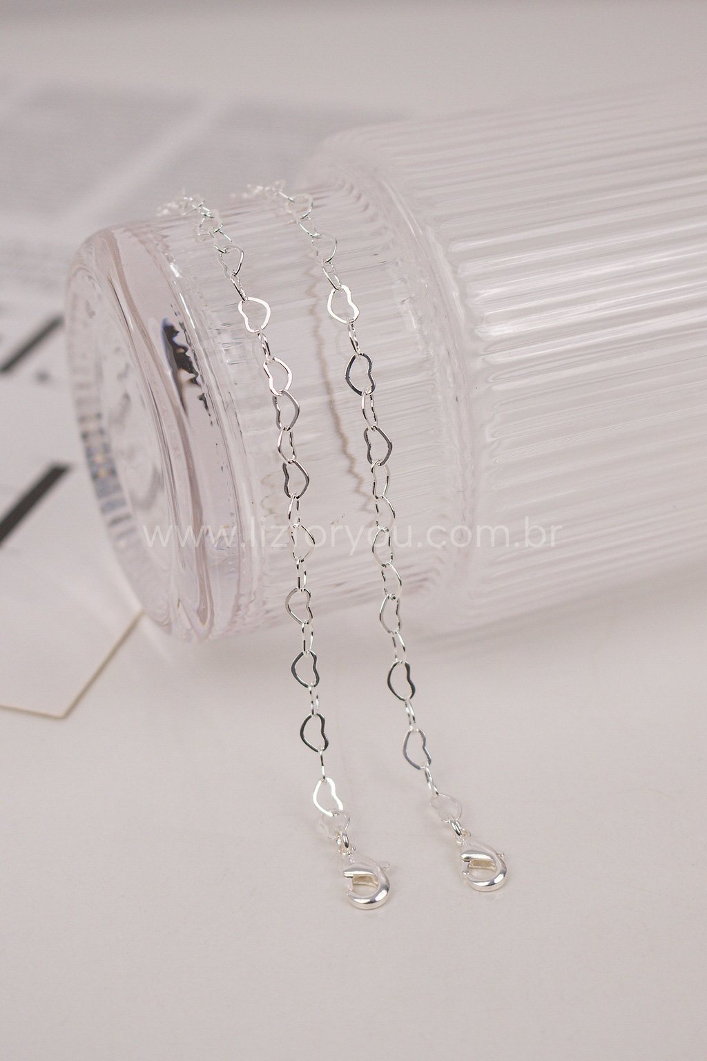 Kit Pulseiras Corações Mãe e Filha