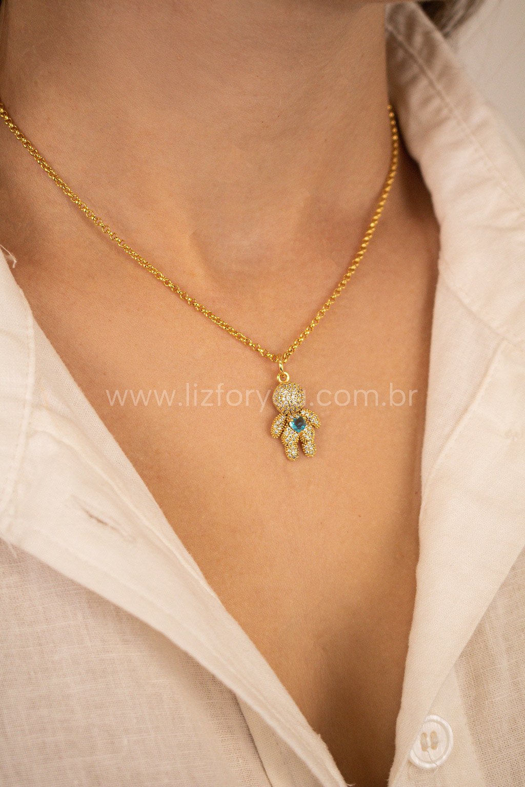 Pingente Boy Cravejado 