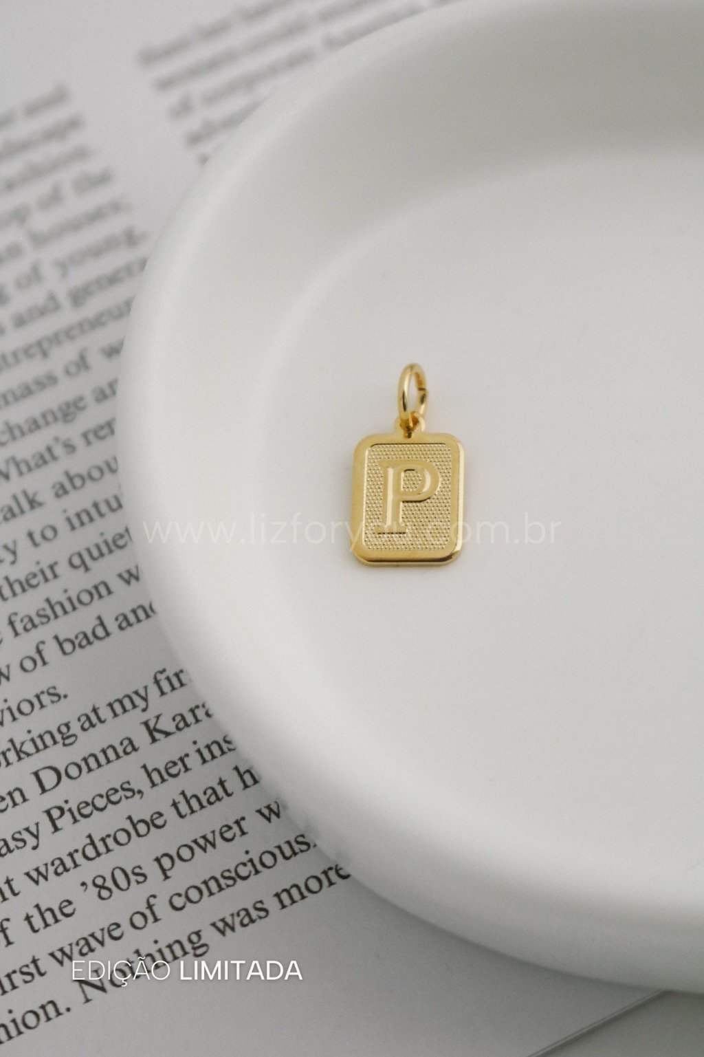 Pingente Letra Medalha