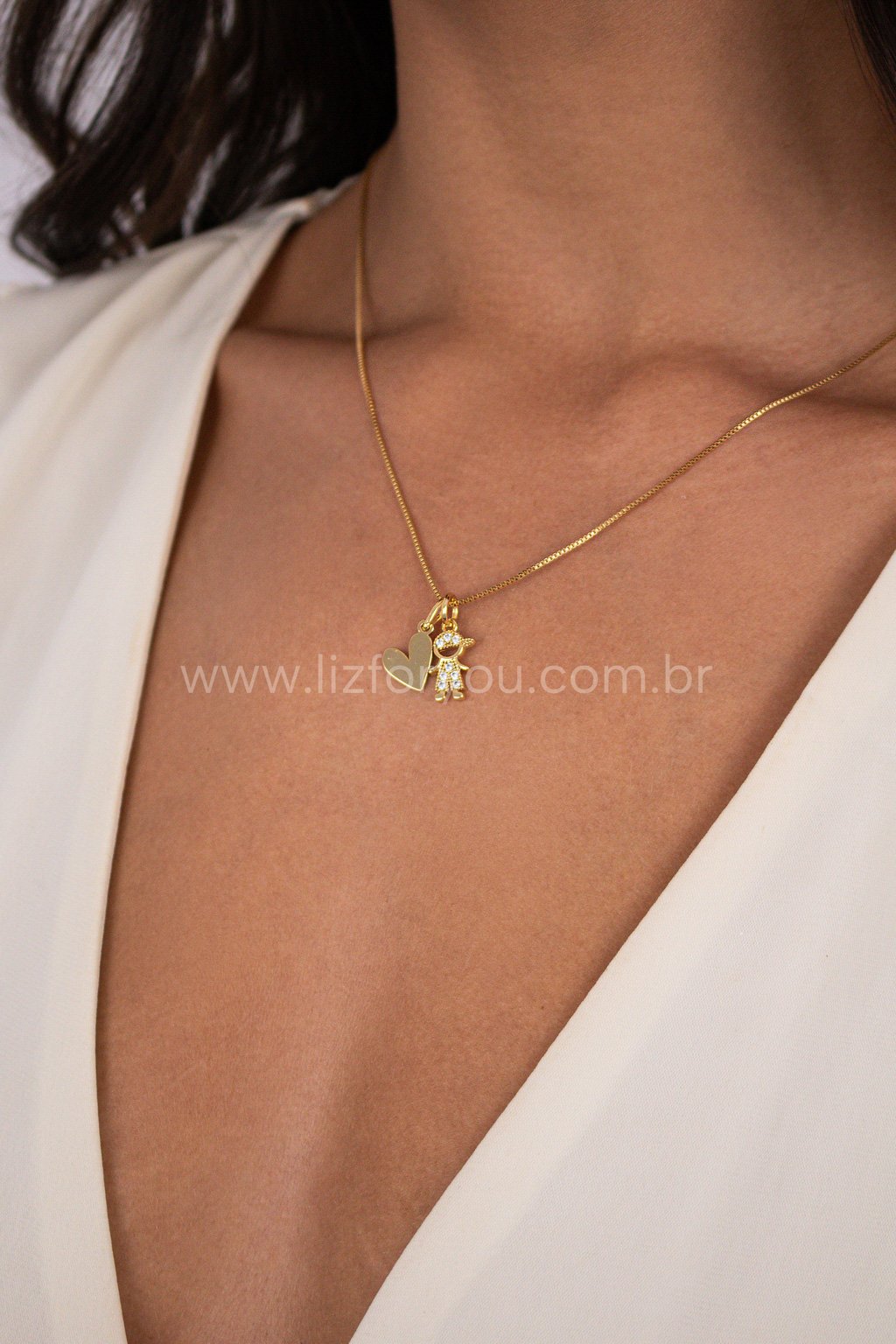 Pingente Little Boy Cravejado 