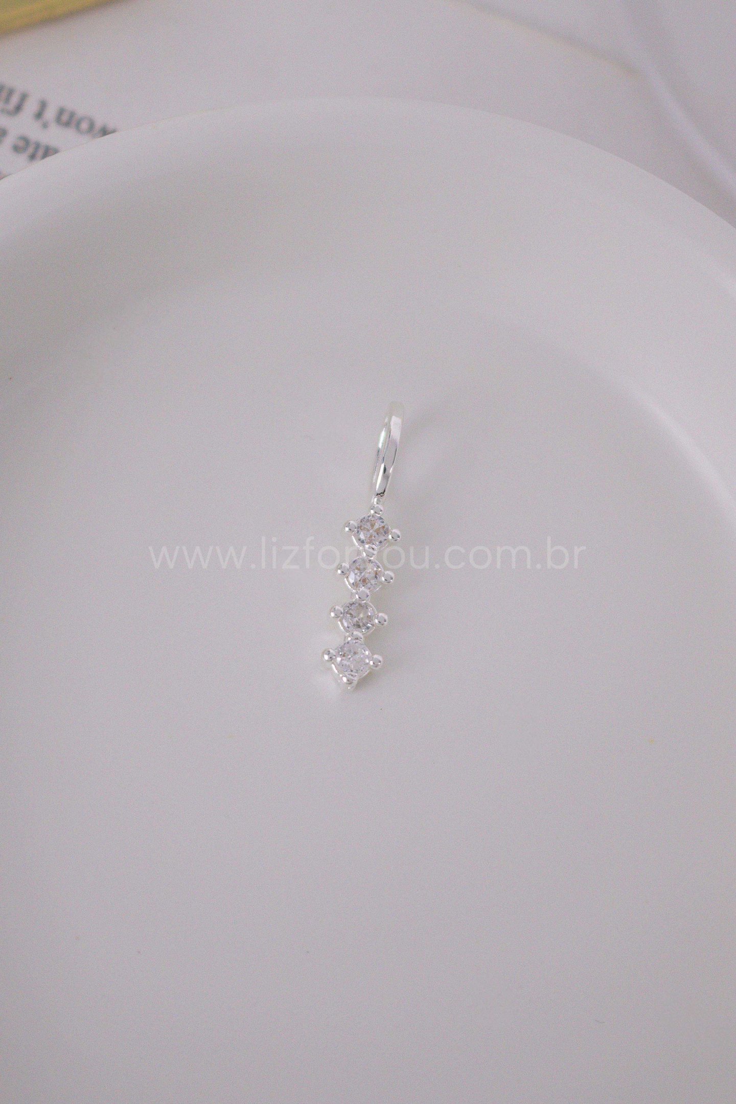 Pingente Long Zircônias