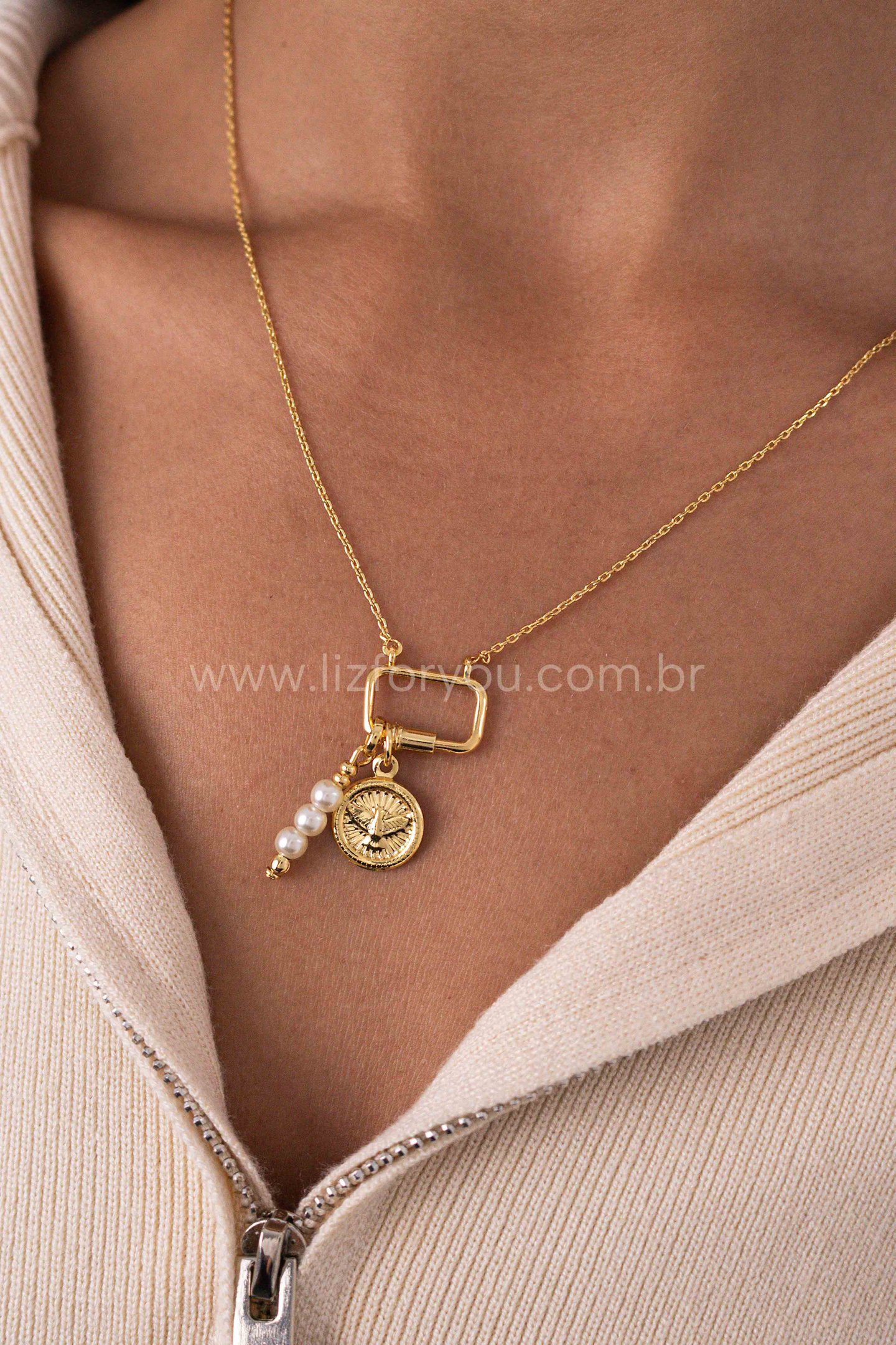 Pingente Medalha Espírito Santo