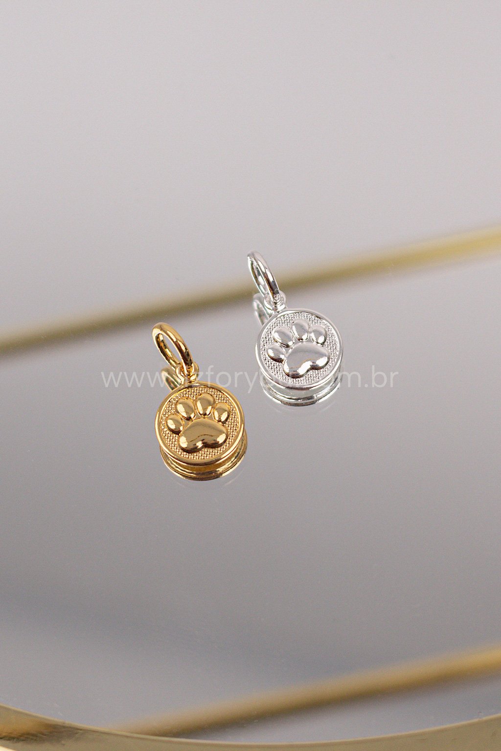 Pingente Medalha Patinha 