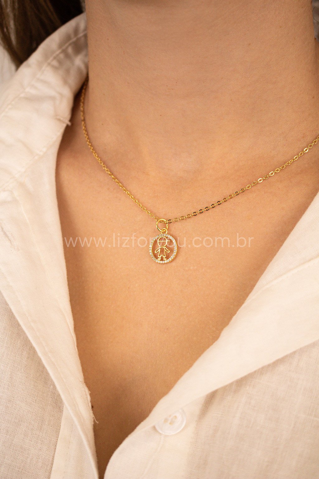 Pingente Menino Circle