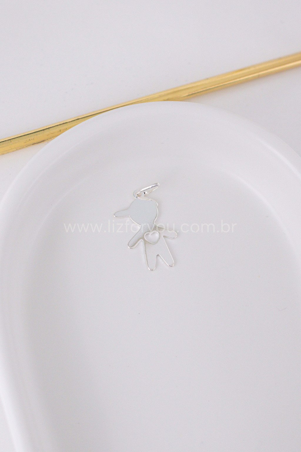 Pingente Menino/Menina Simple