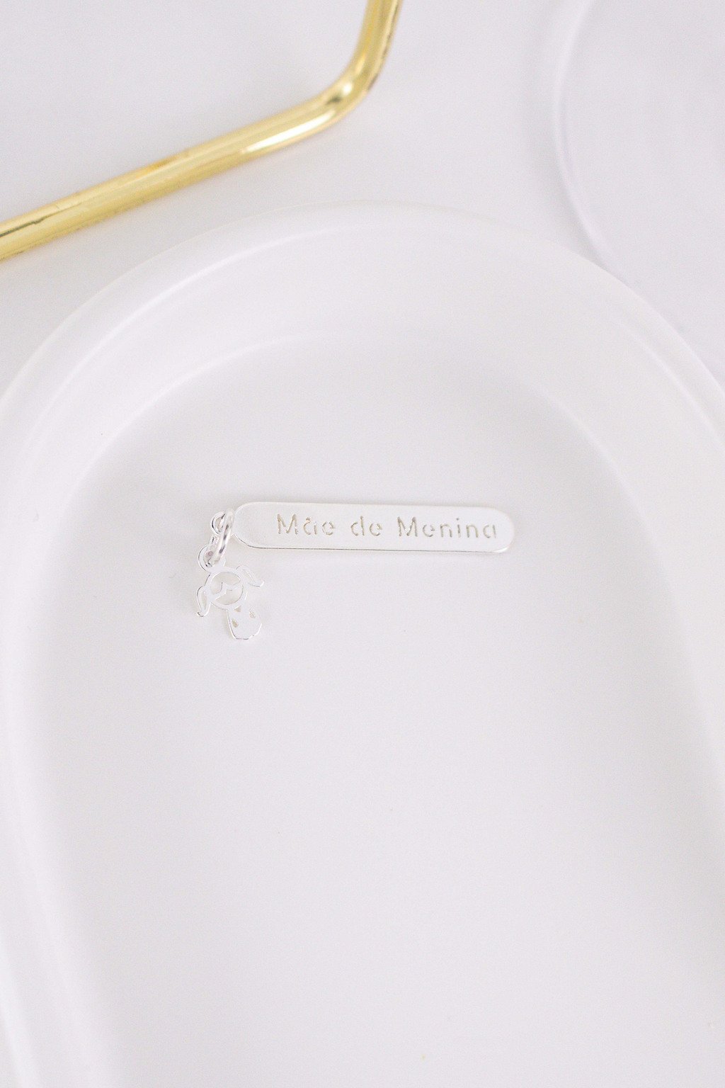 Pingente Plaquinha Mãe de Menino/Menina