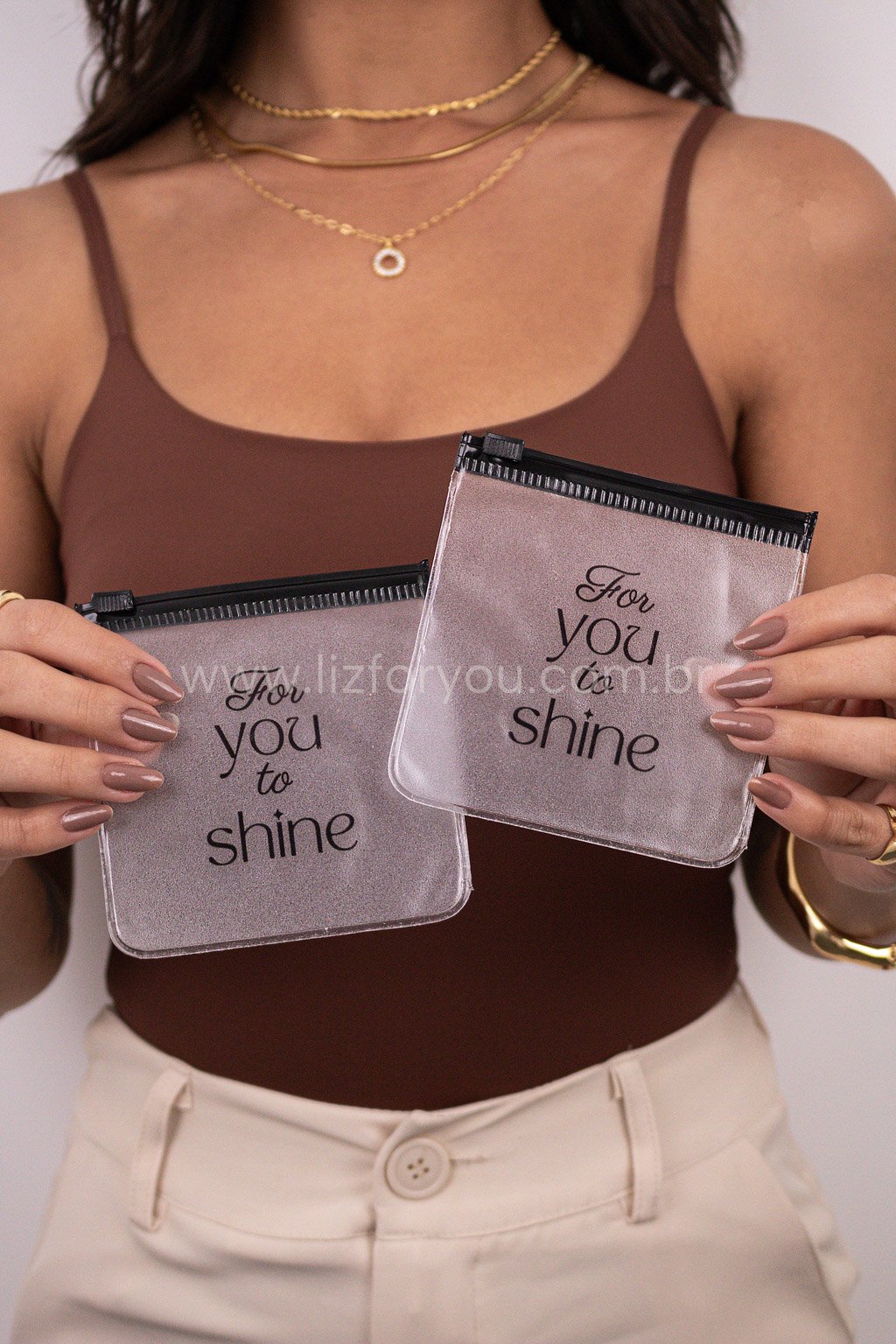 Porta Acessório ZipLock - 'For You To Shine'