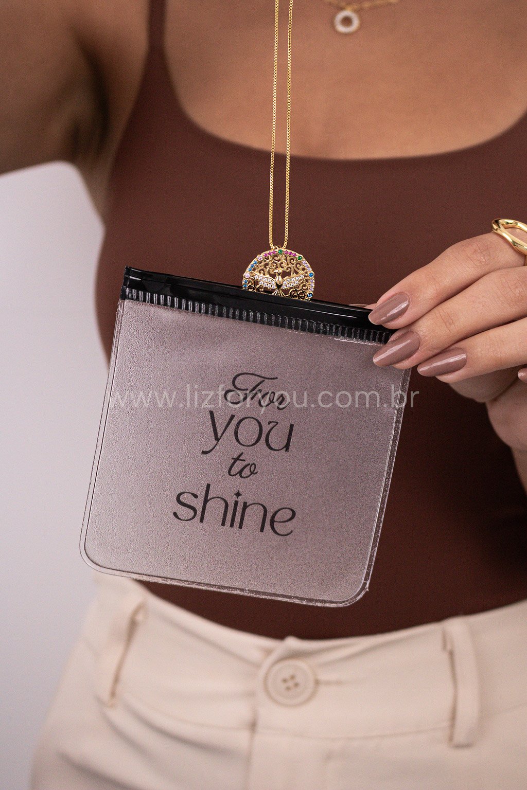 Porta Acessório ZipLock - 'For You To Shine'