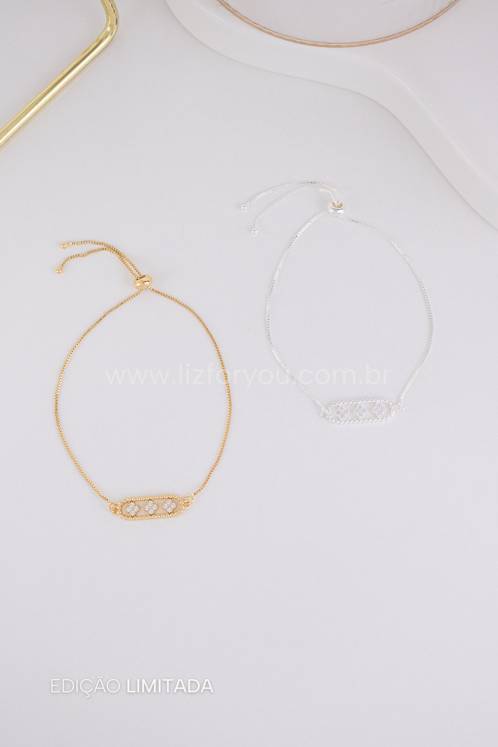 Pulseira Ajustável Trevos