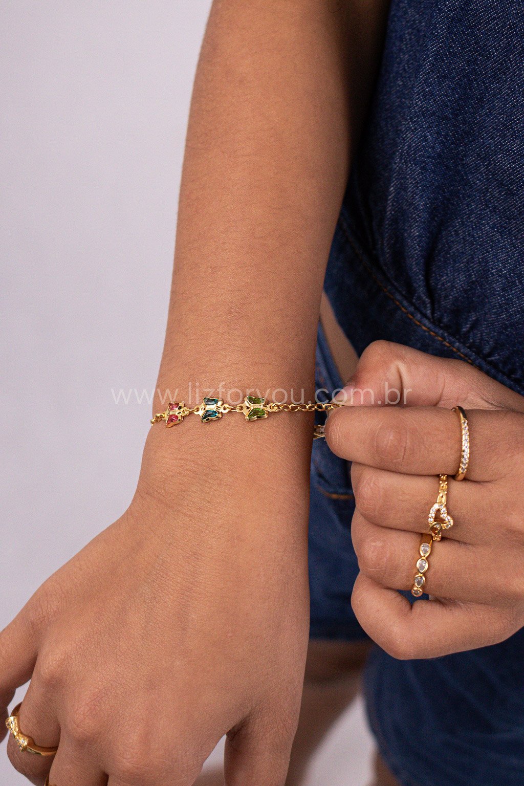 Pulseira Borboleta Mila Infantil 