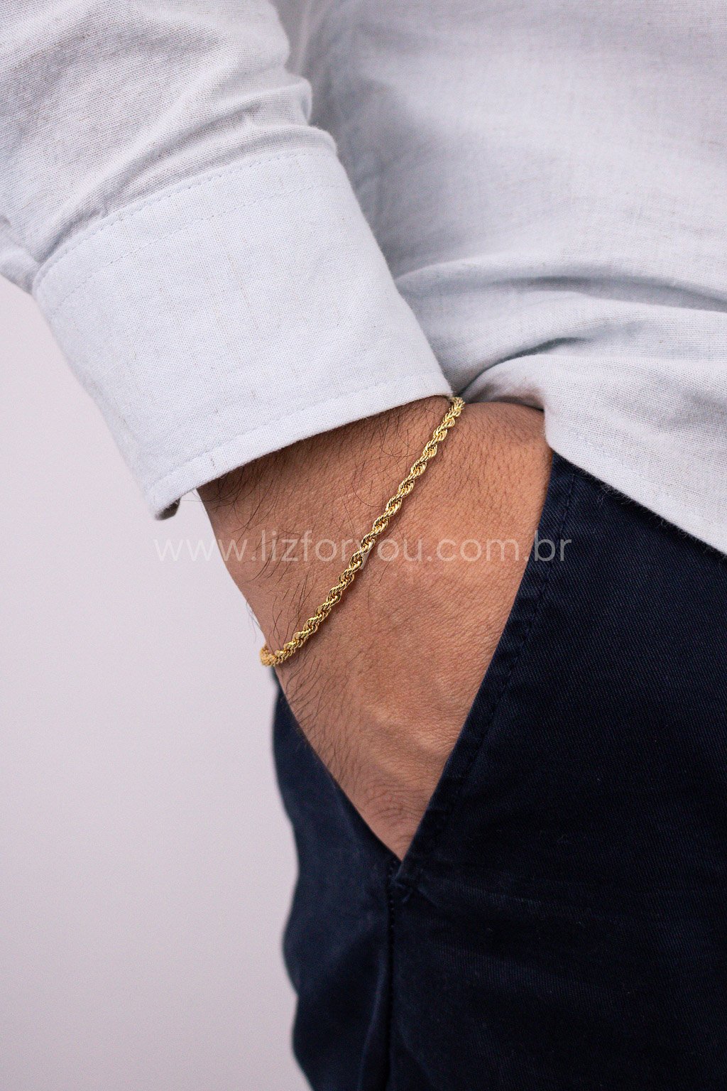 Pulseira Cordão Baiano Masculina 